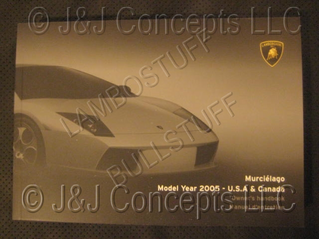 Lamborghini Owners Manual | Original Factory